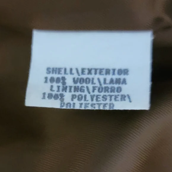 Braebrook Womens Size 8P 100% Wool Brown & Tan Classic Plaid Blazer - Picture 8 of 8